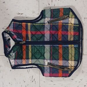 Baby GAP 18m-24m Plaid Lined Puffer Vest